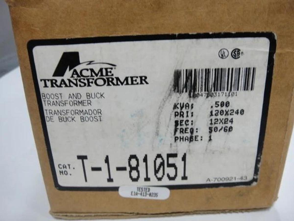 Used Acme Boost and Buck Transformer