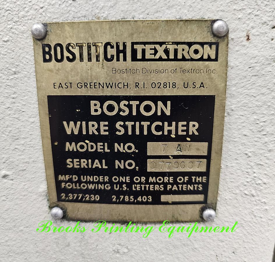 Used Bostitch Bronco 7A Stitcher, Video