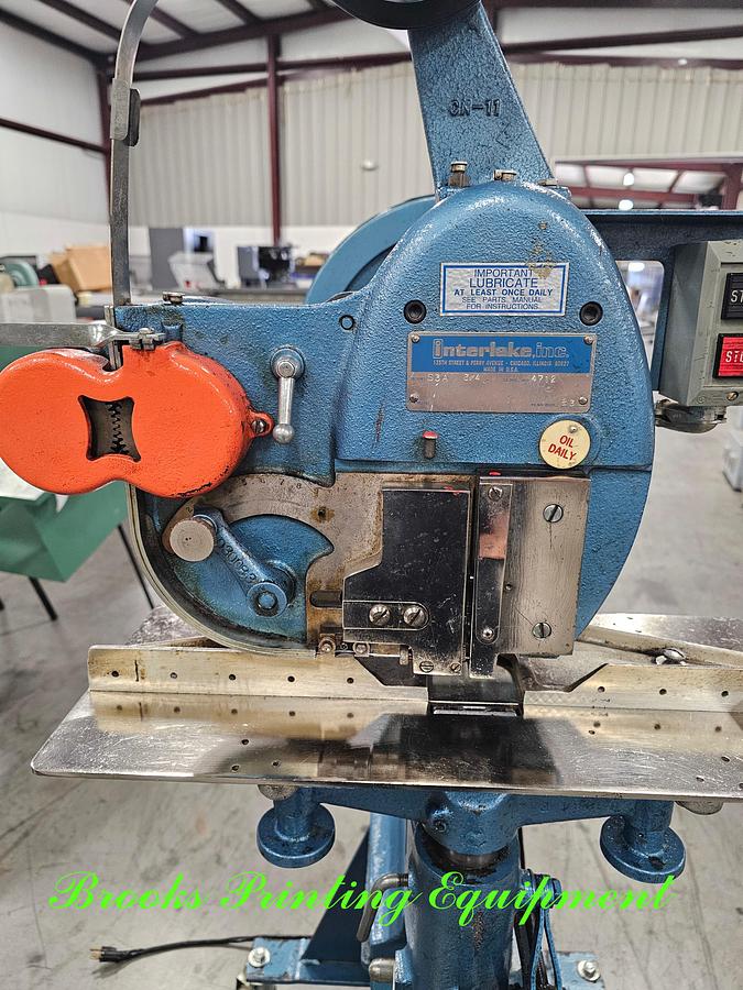 Used Interlake S3A 3/4 Stitcher, 1983