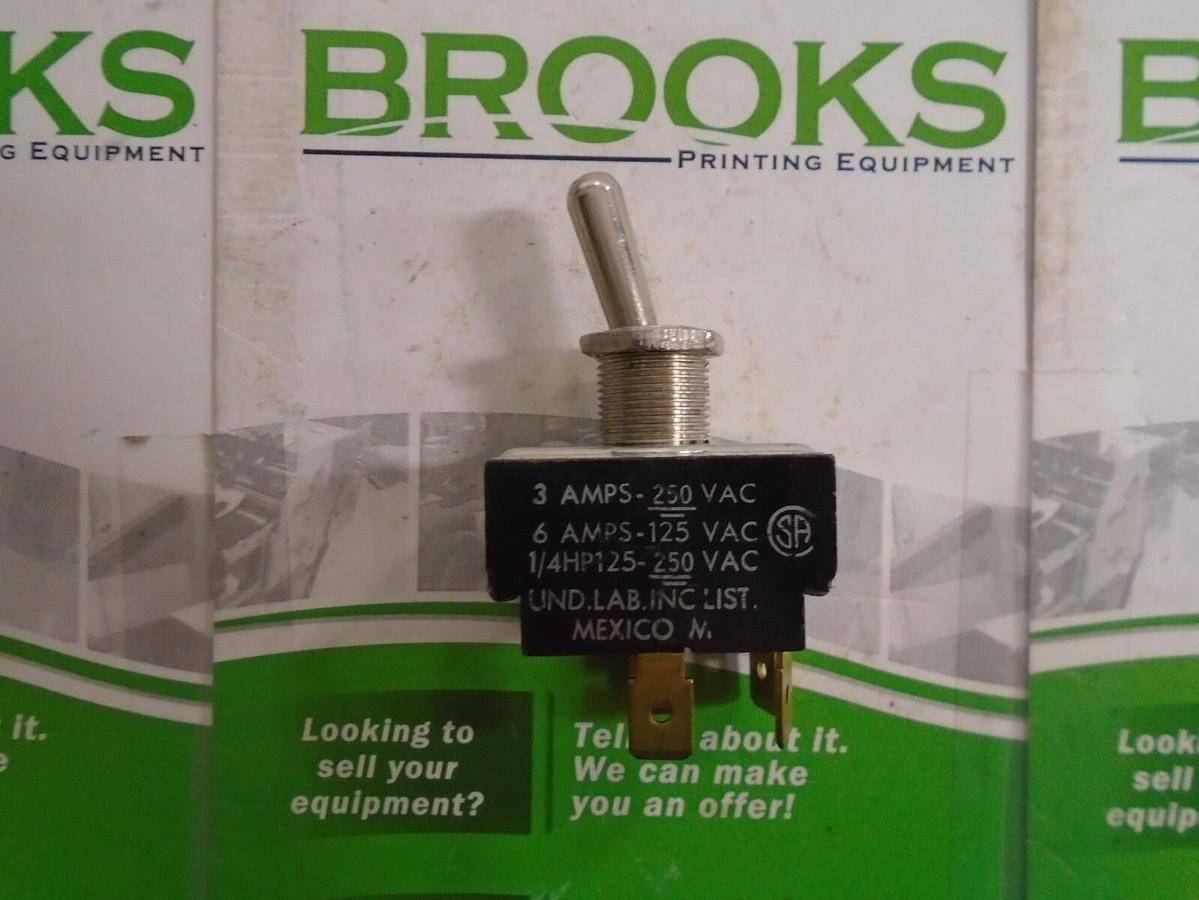AB Dick Toggle Switch (New Style) F Pump, Part #250103