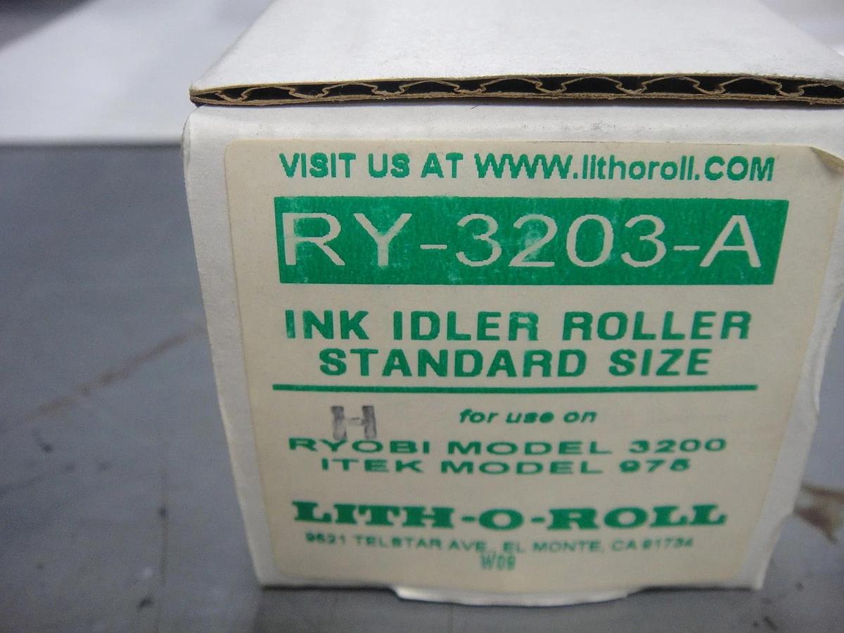 Used Ryobi 3200 Ink Idler Roller, Standard Size, Part #RY-3203-A
