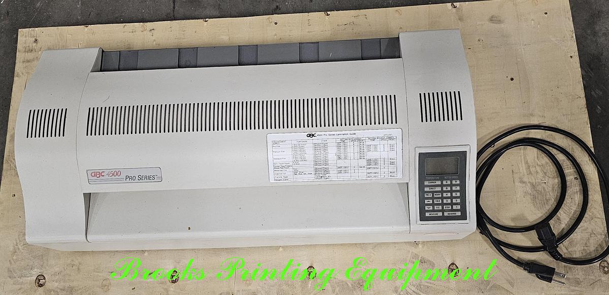 Used GBC 4500 Laminator