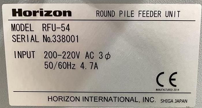 Used Horizon AFC-544 AKT Cross Folder with Horizon Round Pile Feeder Unit, Video