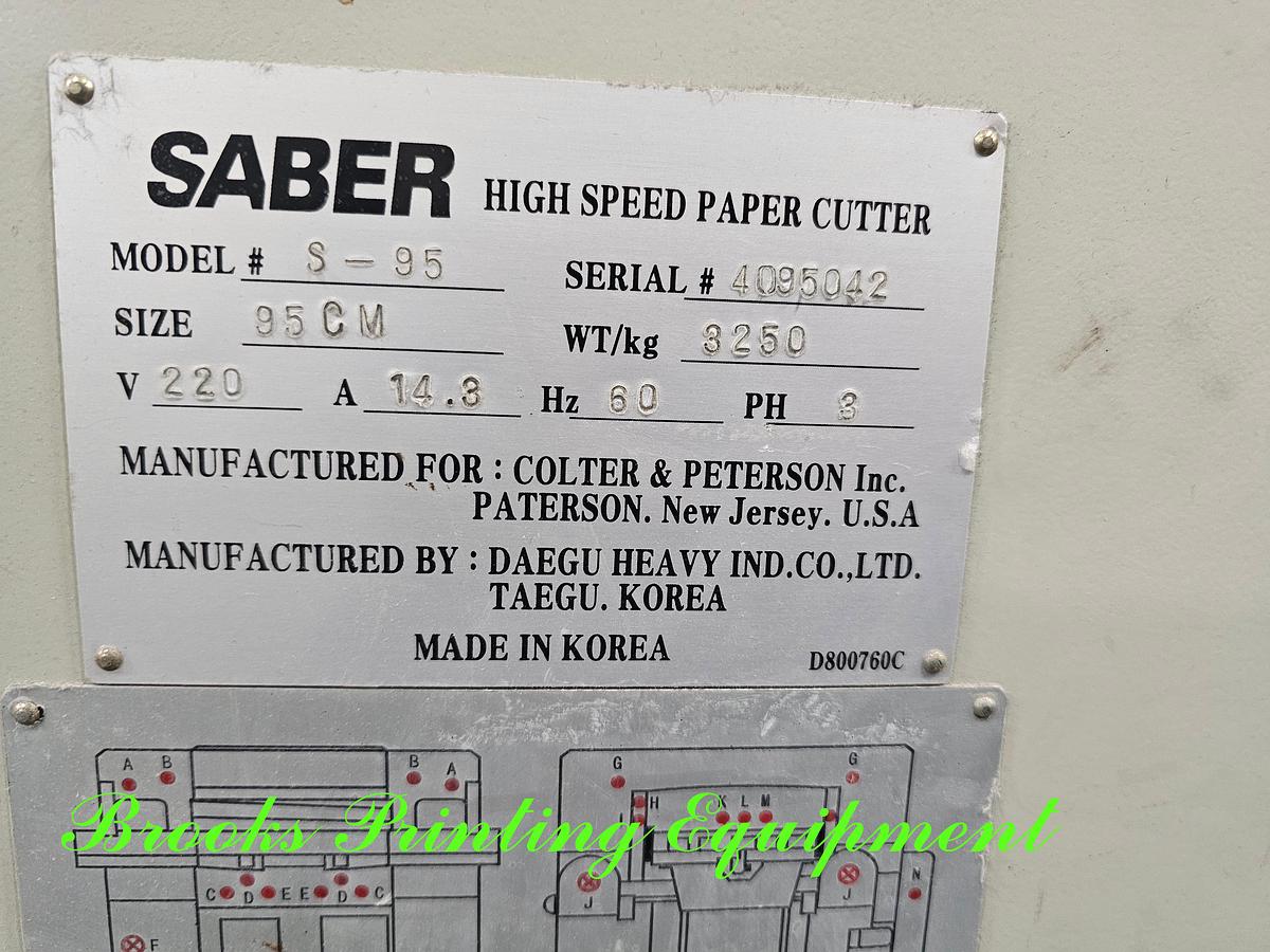 Used Saber S-95, 2007, Video