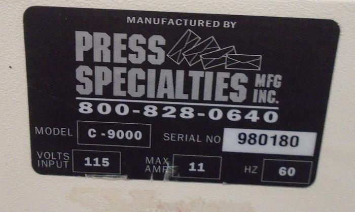 Used Press Speialties C-9000 Envelope Feeder