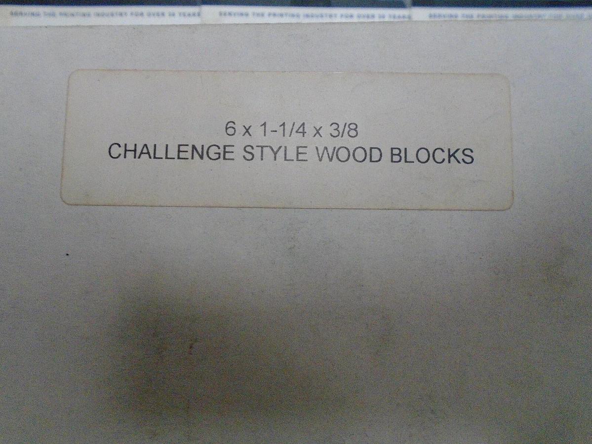 Challenge Style Wood Blocks (3 Dozen), 6 x 1-1/4 x 3/8
