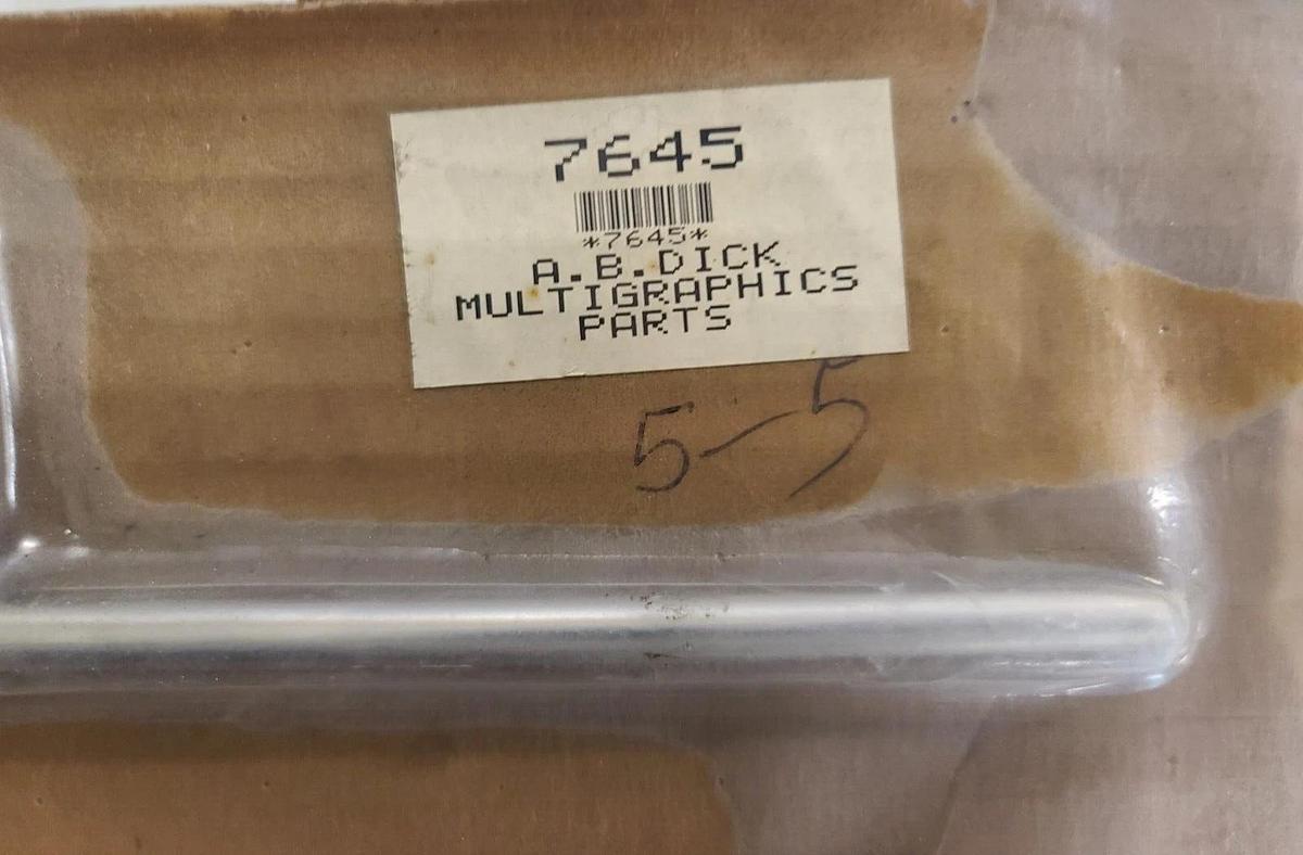 Used AB Dick 375-9800 Paper Feeler Shaft Assembly, Part #7645