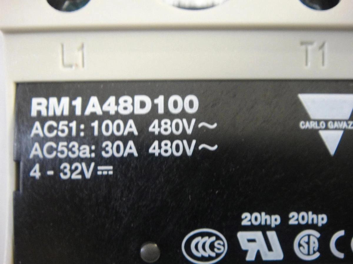 Carlos Gavazi Electromatic SS Panel Mount Control Voltage, Part #RM1A48D100