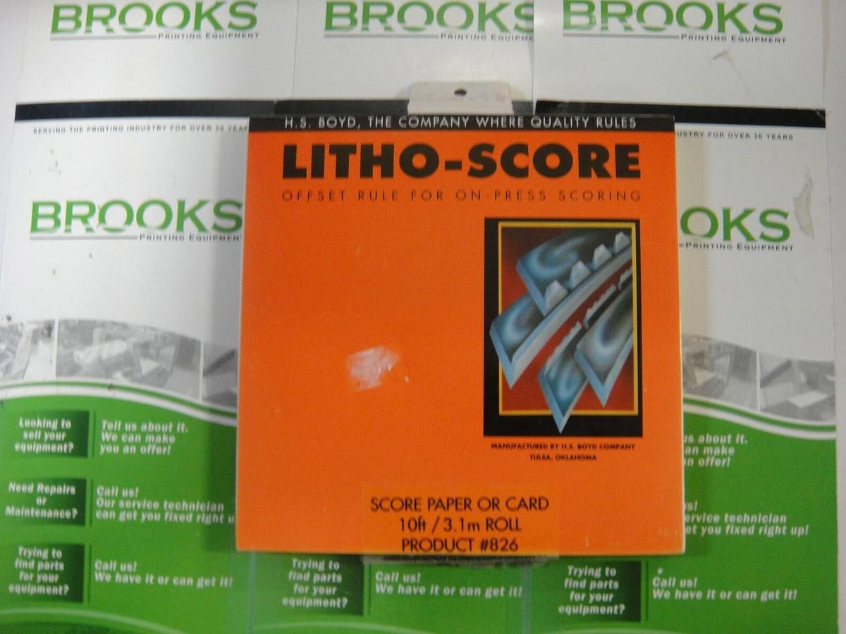 Used Litho-Score  Product #826