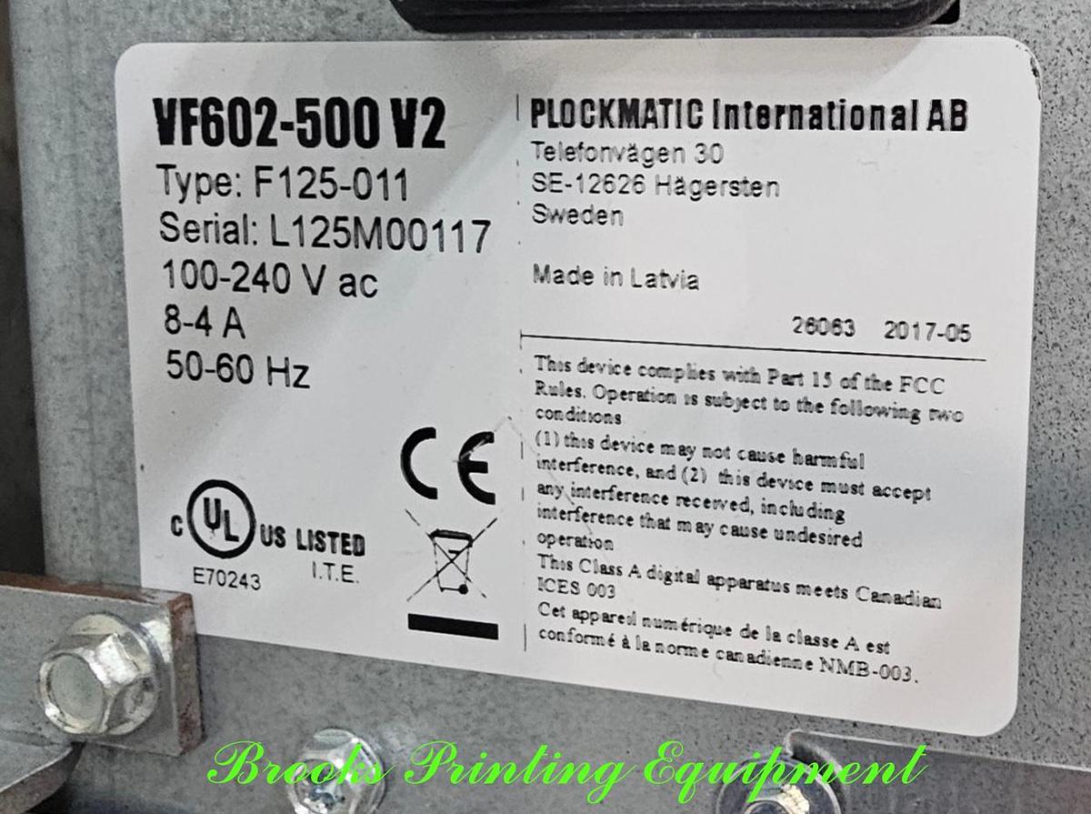 Used Morgana BM500 Bookletmaker with VF602 Feeder