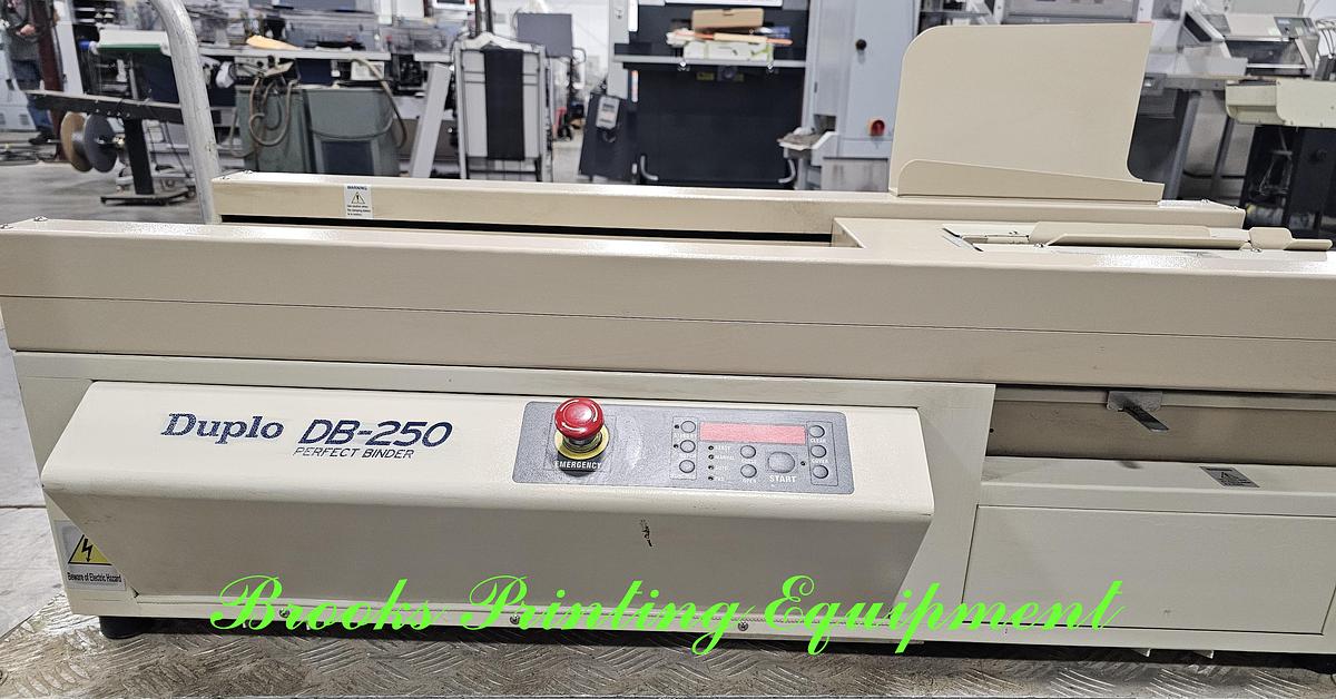 Used Duplo DB-250 Perfect Binder, Video