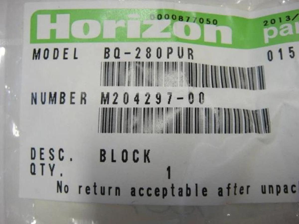 Used Horizon BQ 280 PUR Block, Part #M204297-00