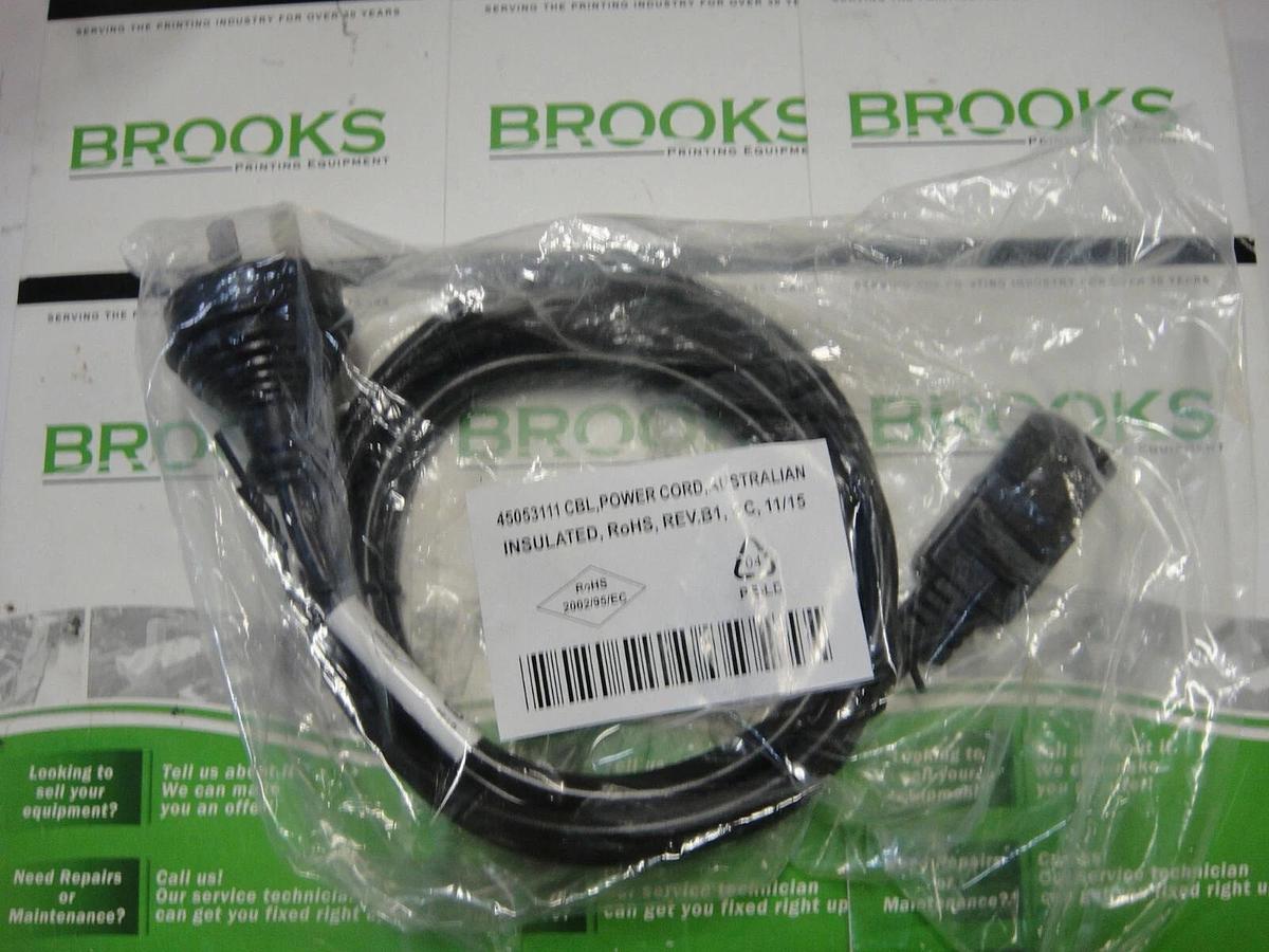 Used Insulated Power Cord, Australian, Part #45053111