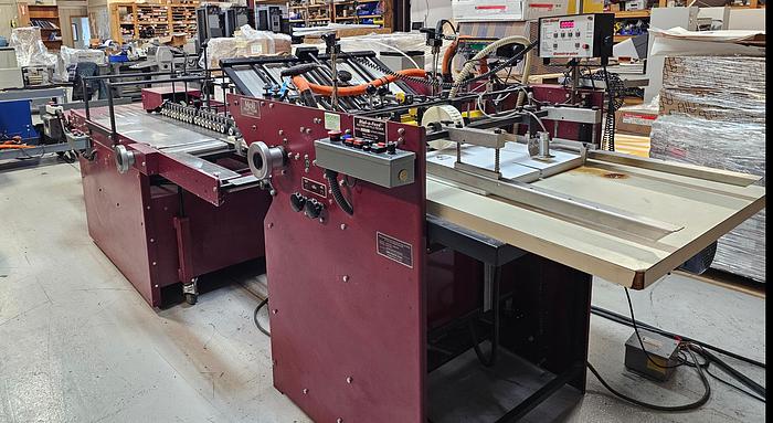 Used Dick Moll Pocket Folder with Final Fold & Stacker, Video