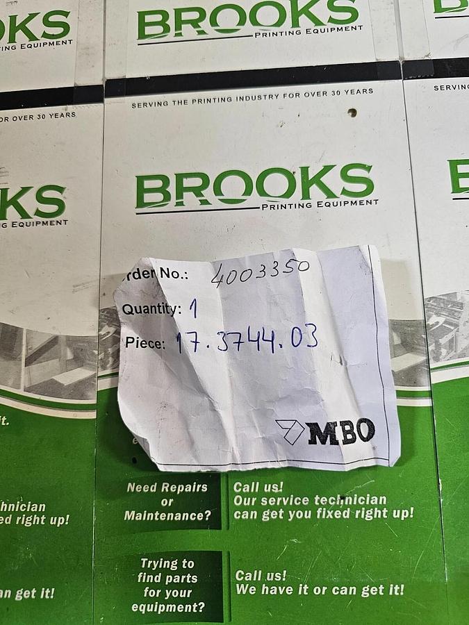 MBO B26-S/B30-S Holder, Part #17.3744.03