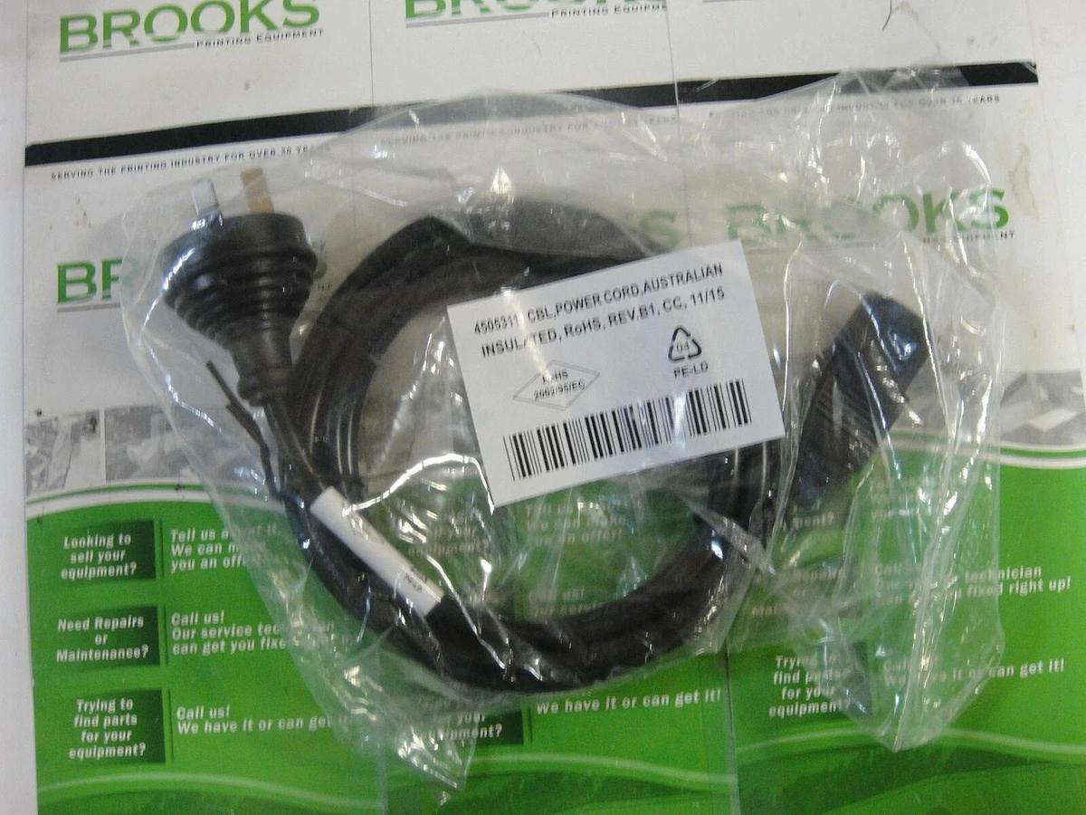 Used Insulated Power Cord, Australian, Part #45053111