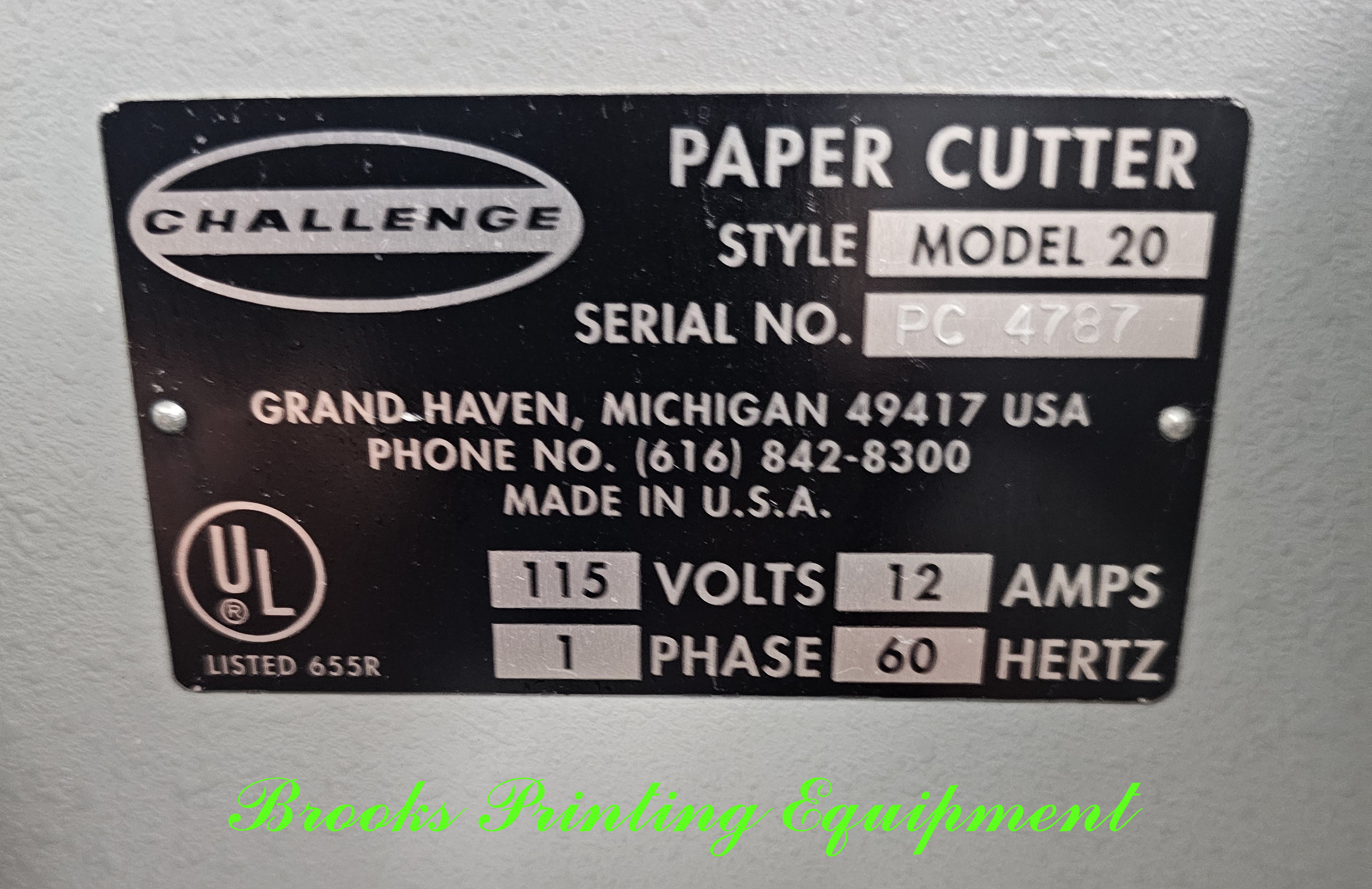 Used Challenge Model 20