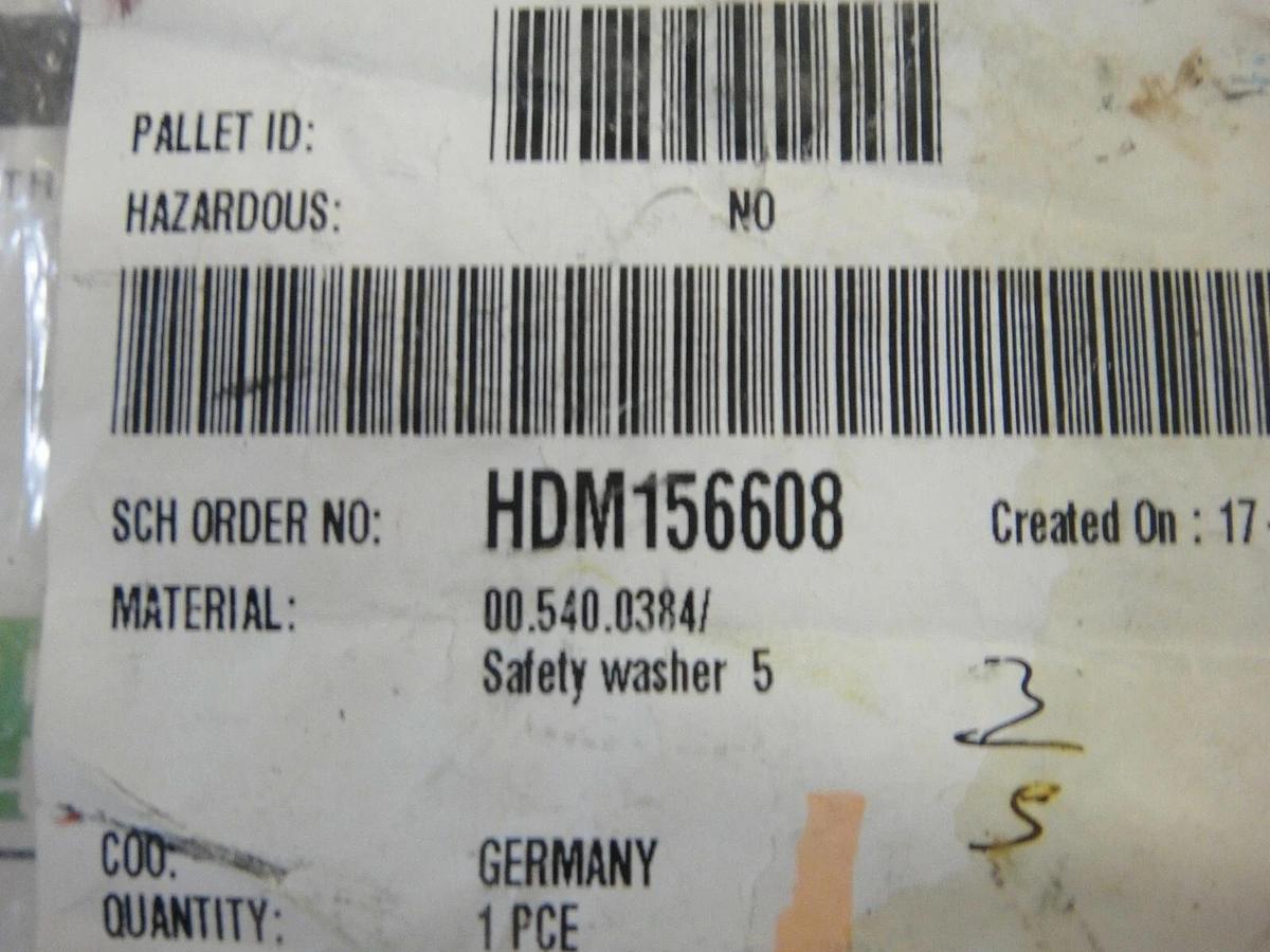 Heidelberg Safety Washer, Part #005800028