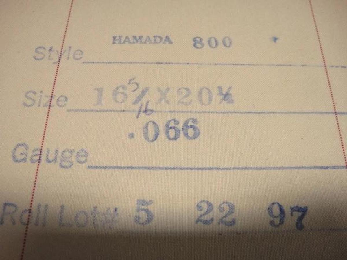 Hamada 800/885 Blanket