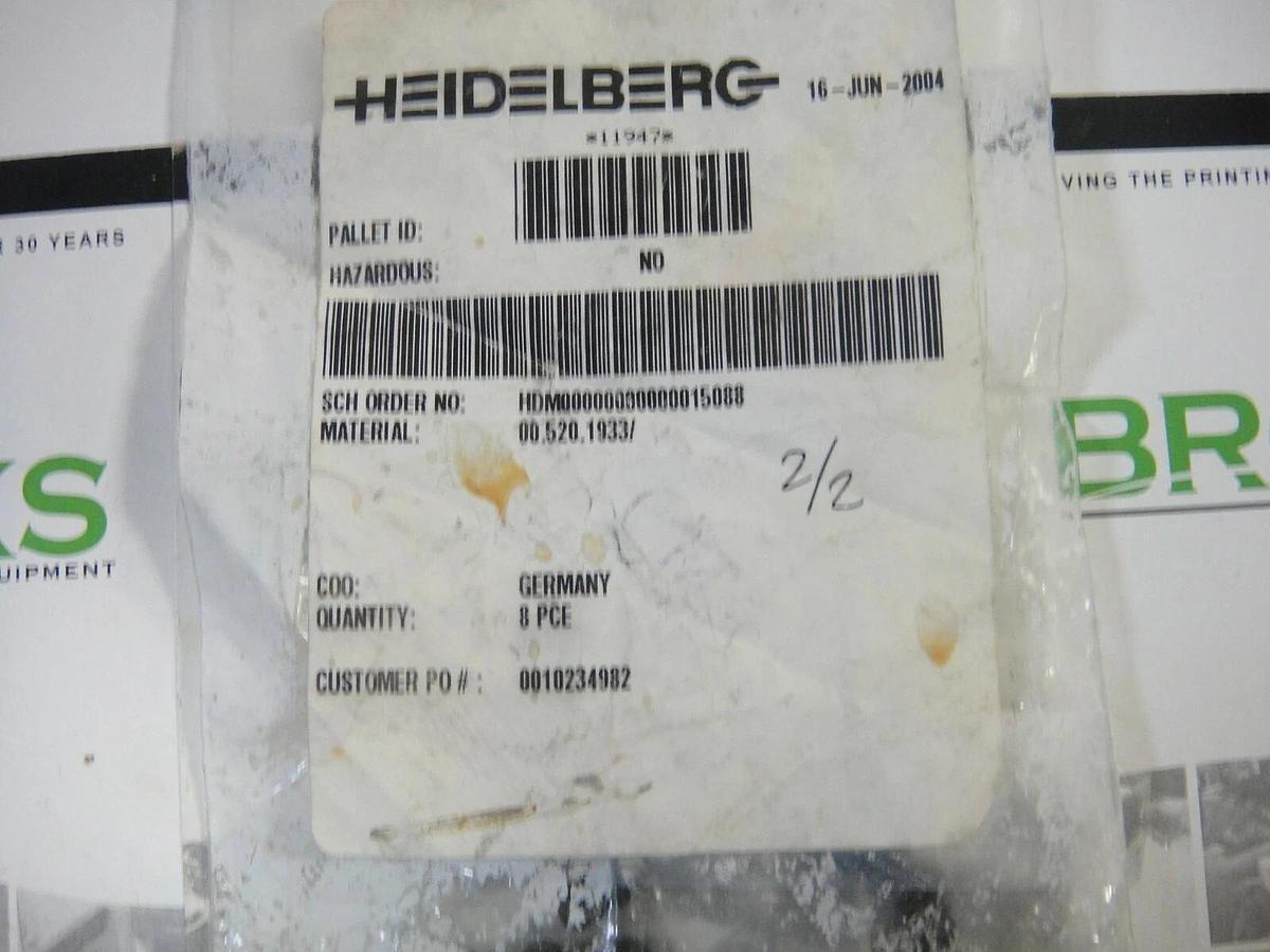 Heidelberg Socket Set Screw, Part #00.520.1933