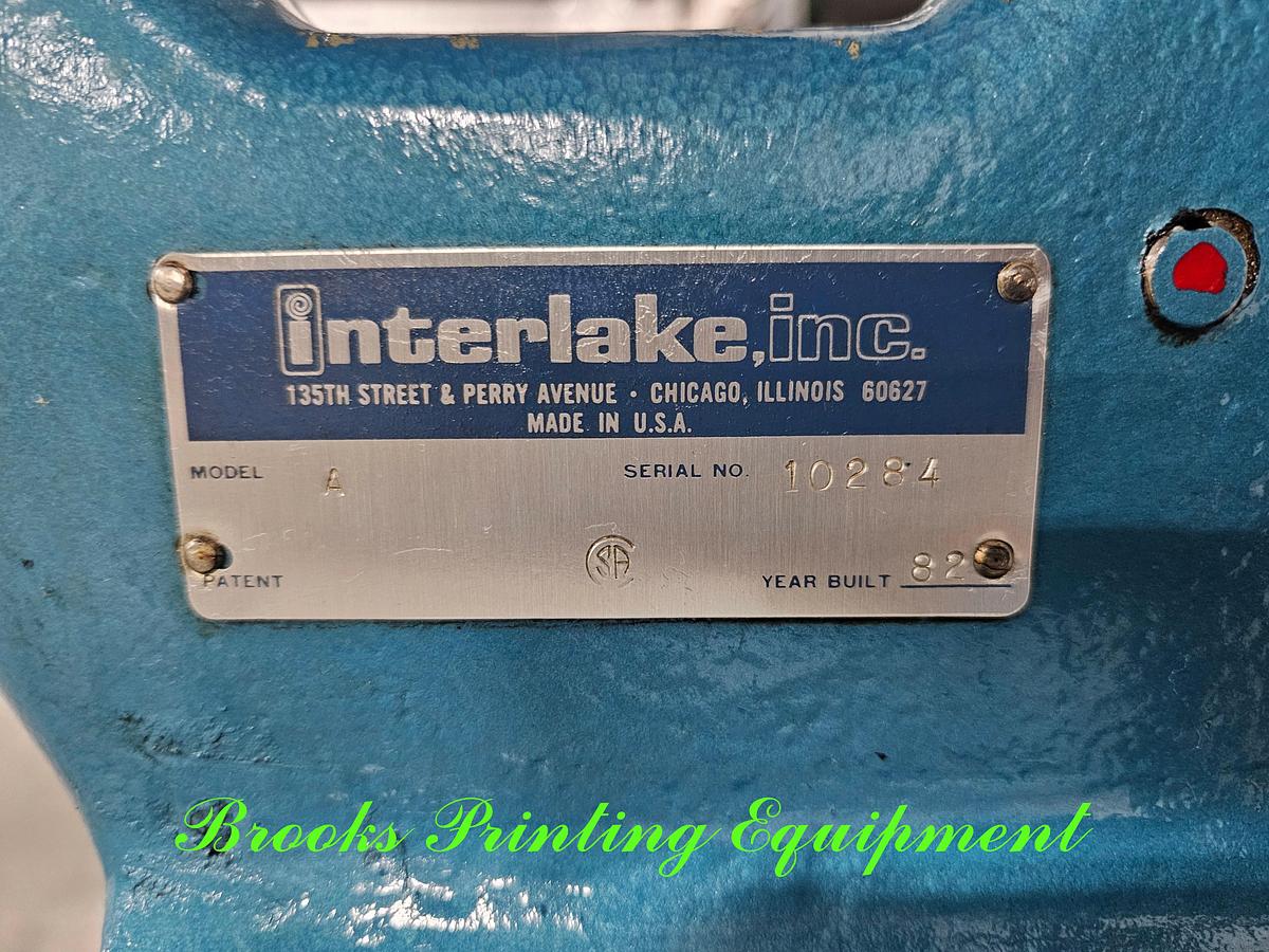 Used Interlake Model A Stitcher, 1982