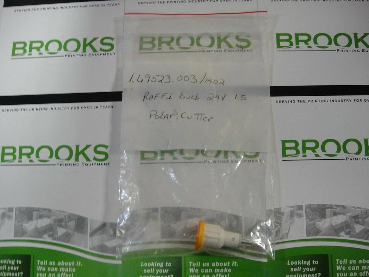 Raffi Bulb 24 Volt for Polar Cutter, Part #1.69523.003/1402
