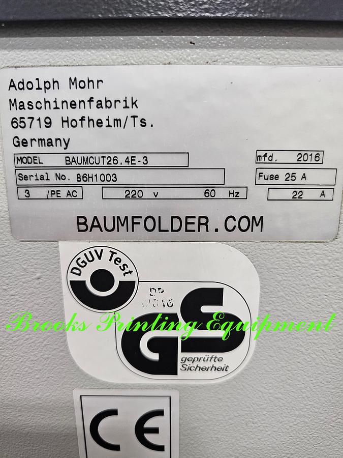 Used Baumcut 26.4E-3, 2016