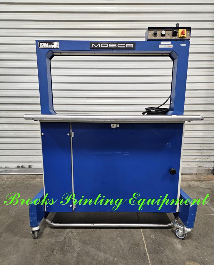 Used Mosca RO-M-P2 Strapping Machine, 1997