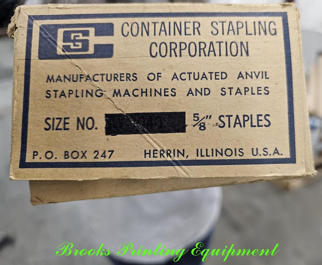 Used Carton Closing Company Clincher Stapler 1-3/8" "A" to 7/8"