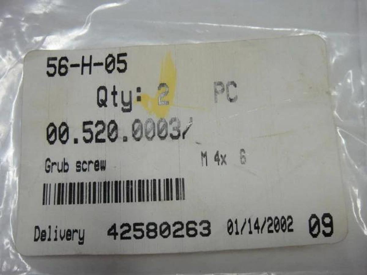 Used Heidelberg Grub Screw For Delivery, Part #00.520.0003