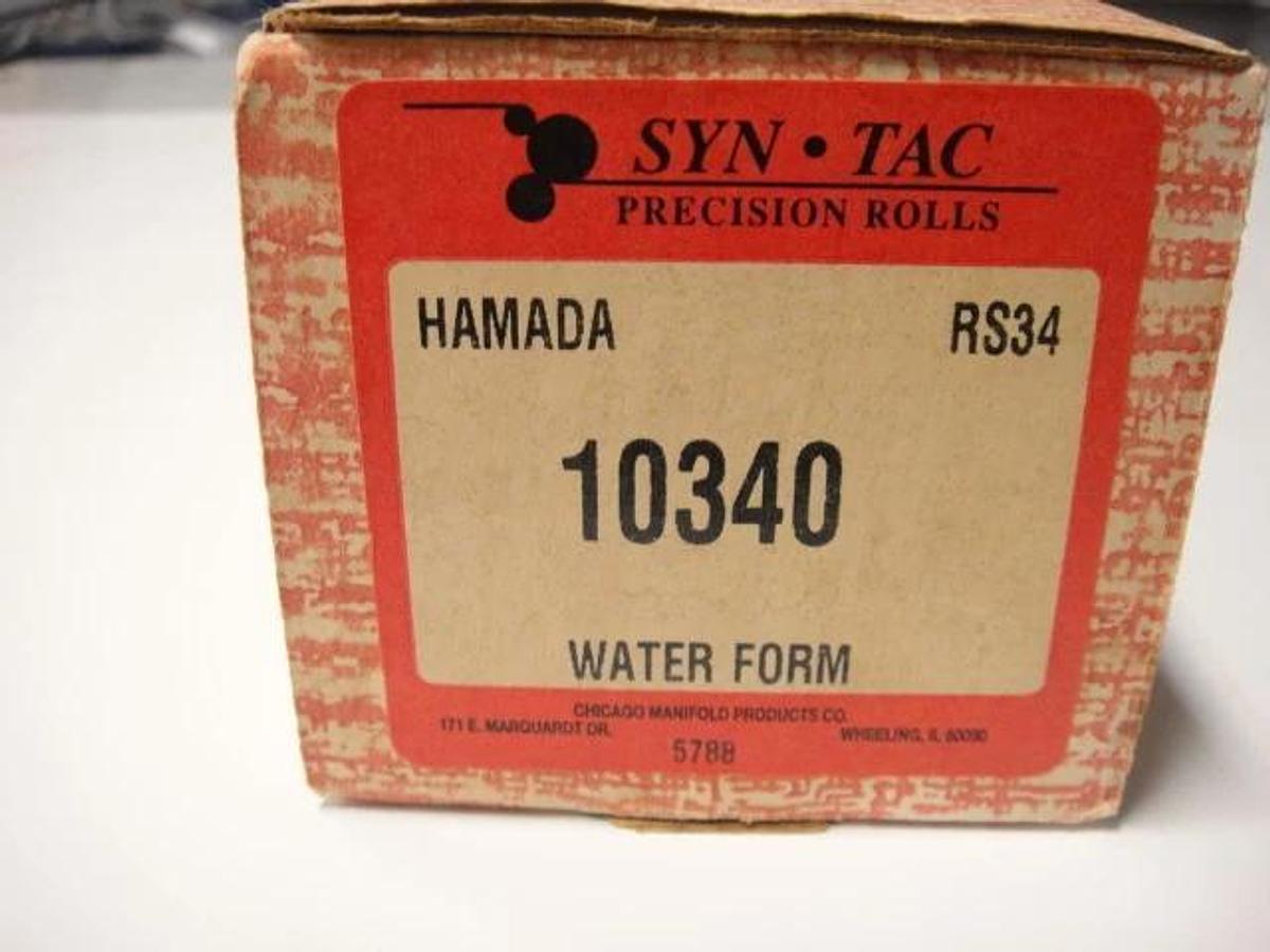 Used Hamada RS34 Water Form Roller, Part #10340