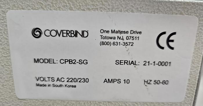 Used Coverbind CPB2SG Perfect Binding Machine with Side Gluer
