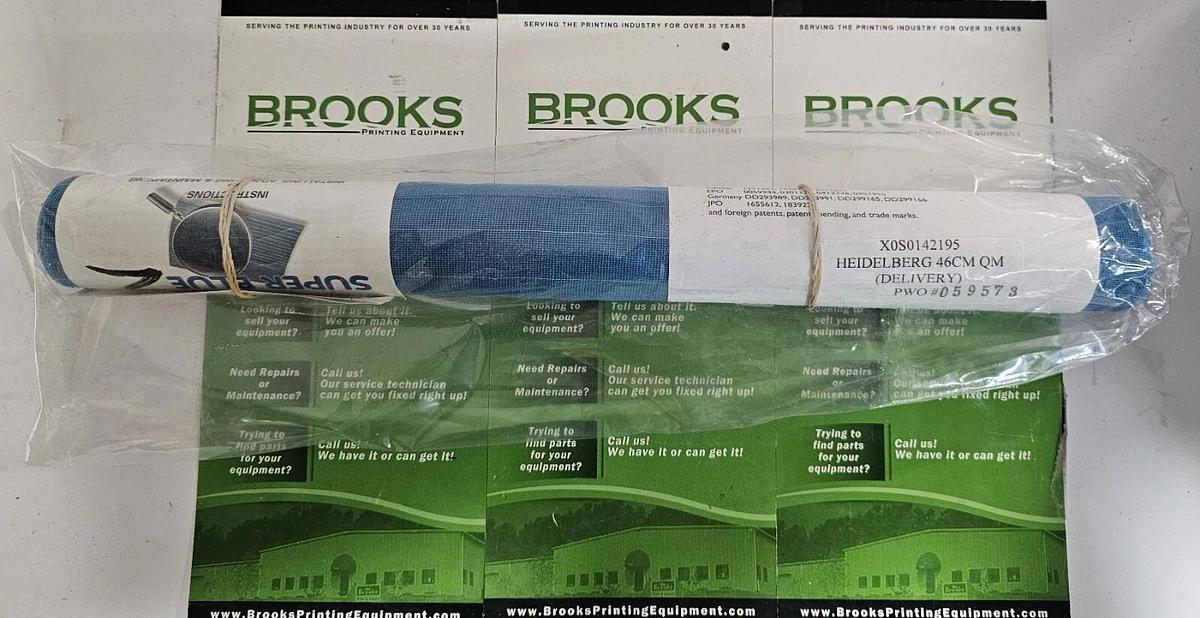 Used Super Blue Net for Heidelberg QM46 Delivery, Part #X0S014195
