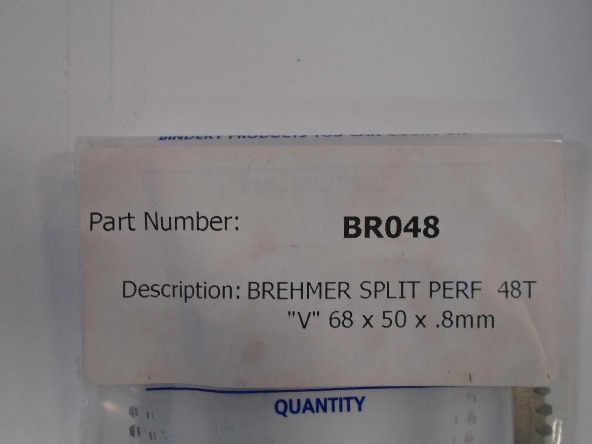 Stahl Brehmer Split Perf 48T "V" (68 x 50x x .8mm), Part #BR048