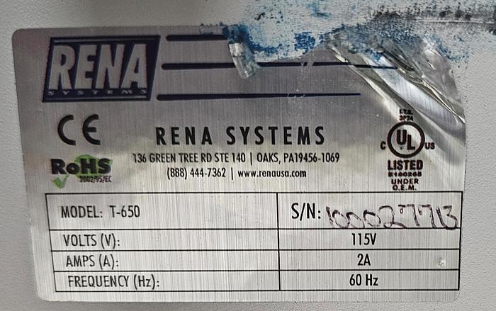 Used Rena T-650 Multi-Side Inline Tabber, Video