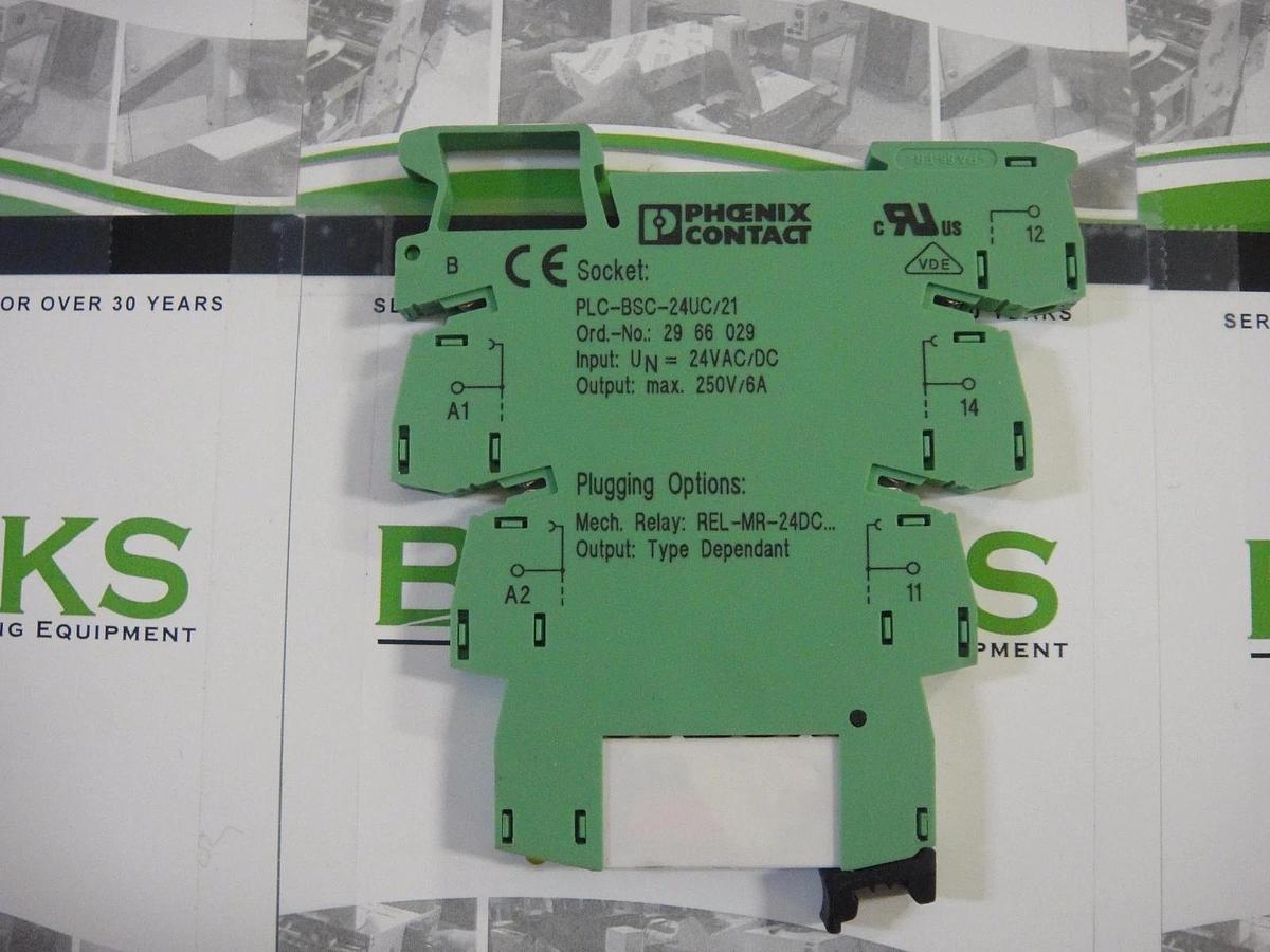 Phoenix Contact Relay Base, Part #PLC-BSC-24UC/21