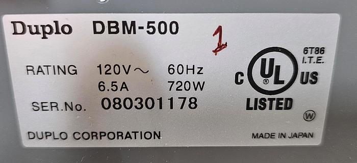 Used Duplo 5000 with 1 Tower, 2008 Video