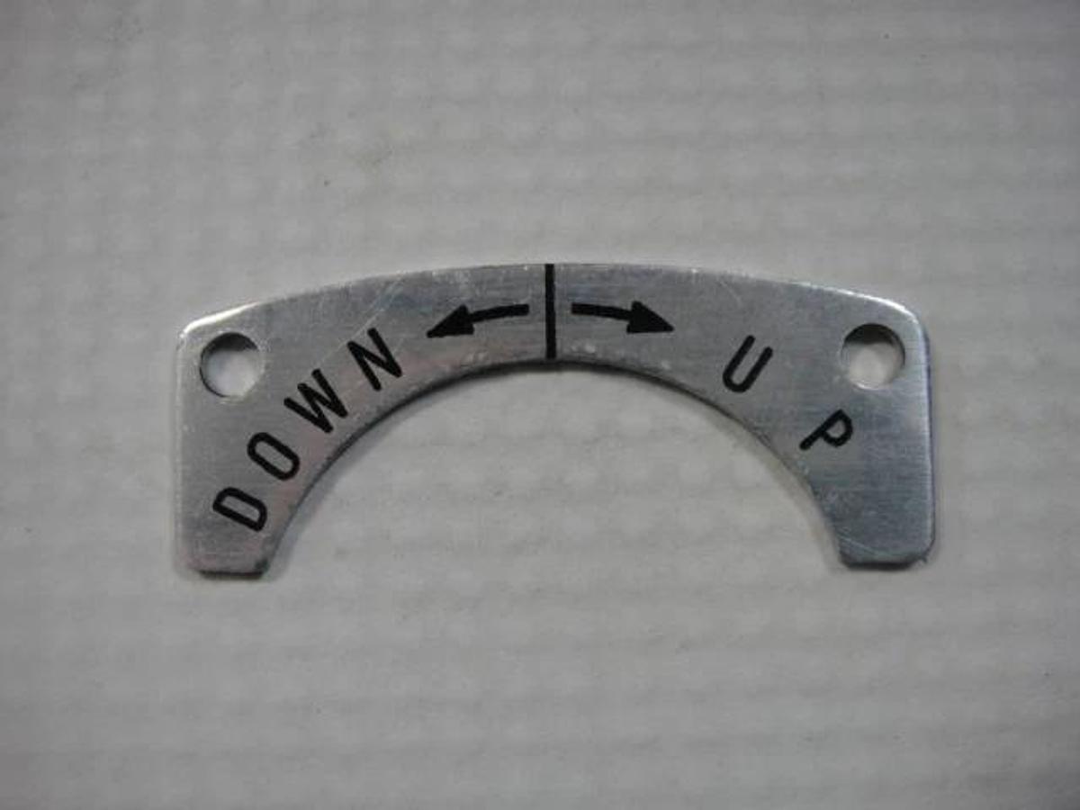 Hamada OEM Name Plate, Part #I26-29-3