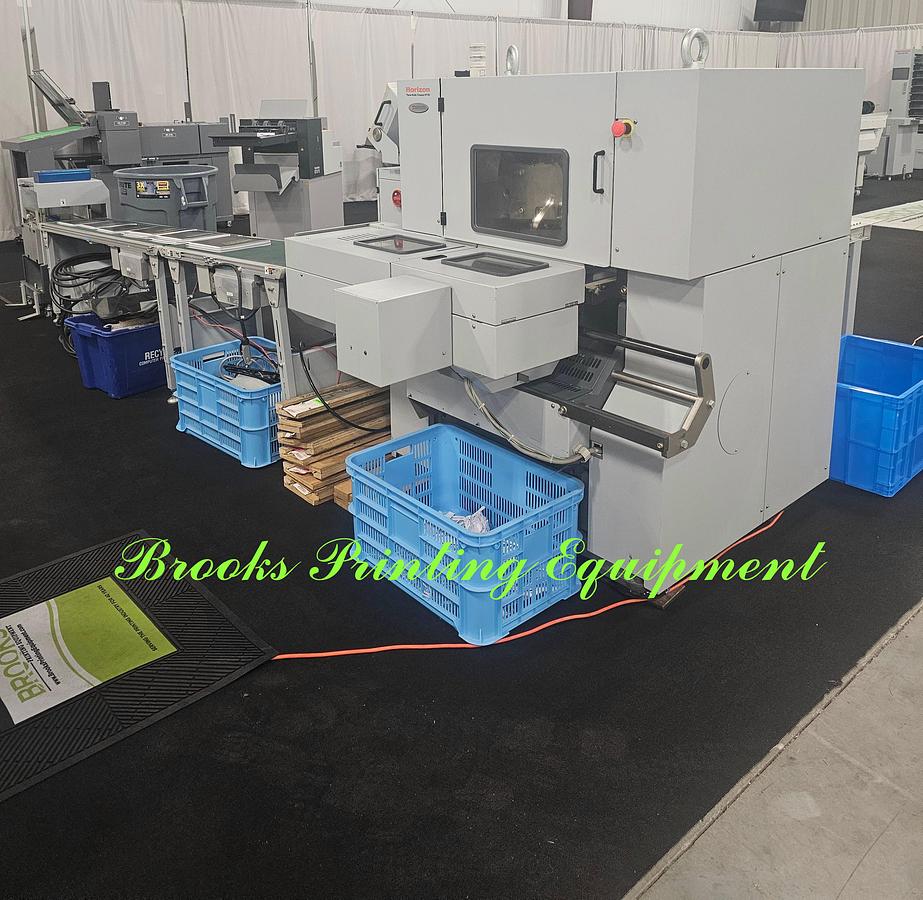 Used Horizon HT-80 Three Knife Trimmer with Conveyors, 2014