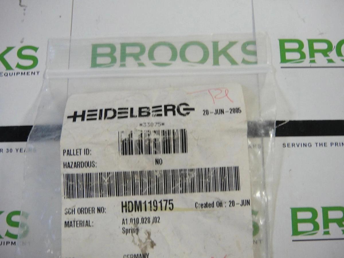 Used Heidelberg spring, Part #A1.010.028/02