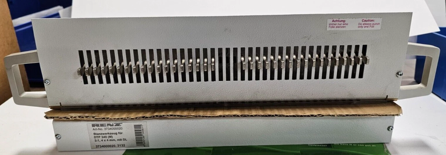 Renz DTP 340 M Punching Tool 3:1 Die