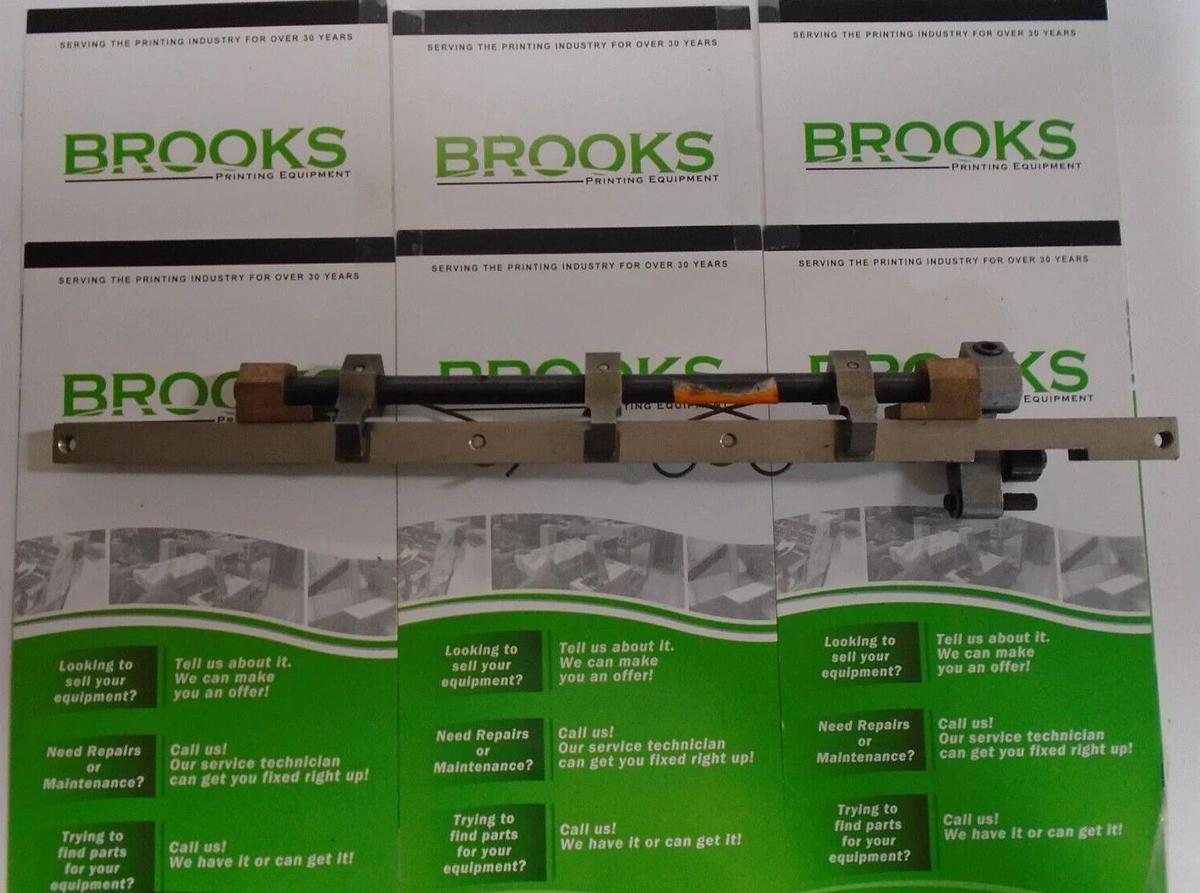 AB Dick 8800 Gripper Bar Assembly, 1 to 1 Chain Delivery Part #016646