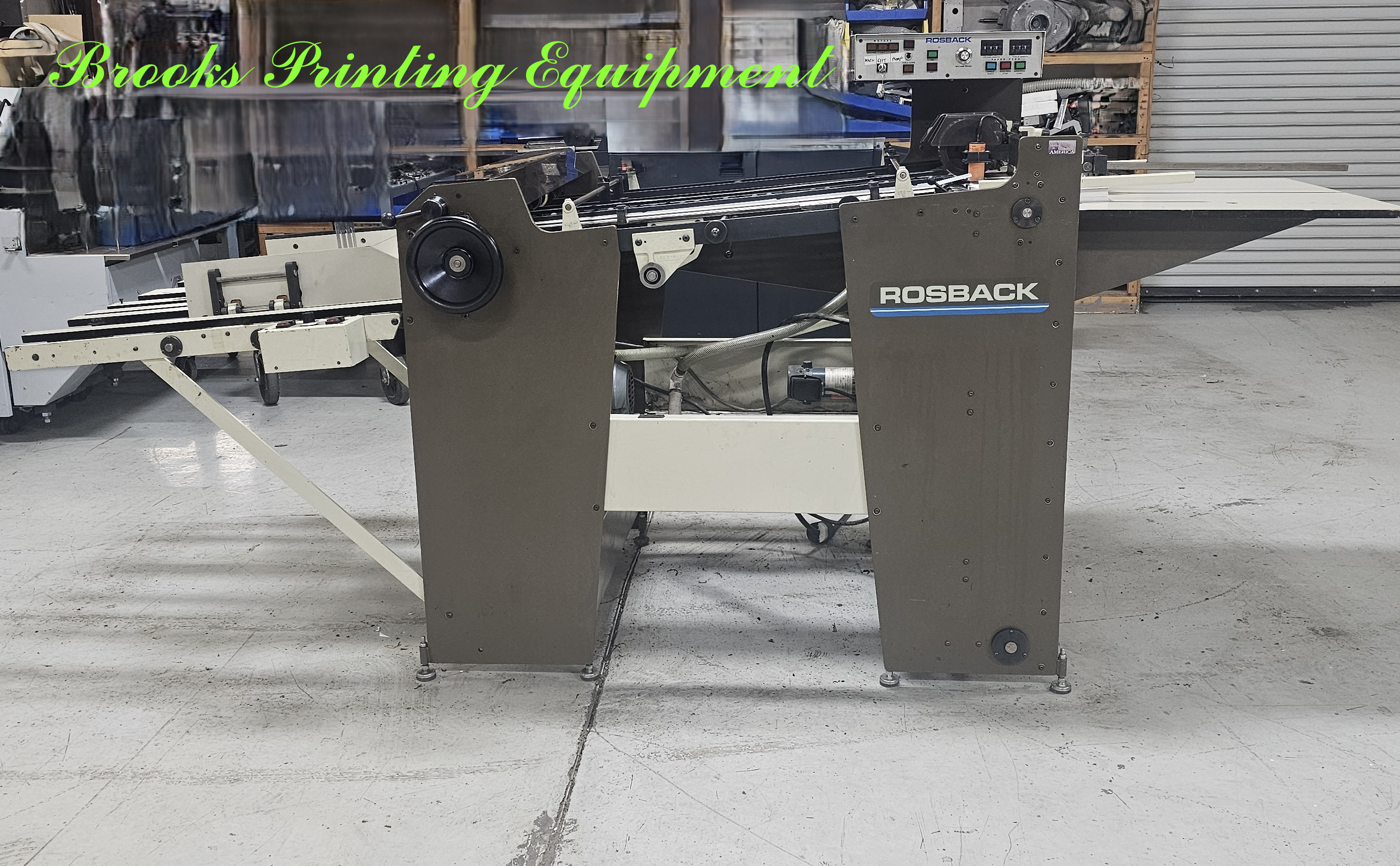Used Rosback 240 Vacuum Pile- Feed Perf/Slit/Score Machine, Video