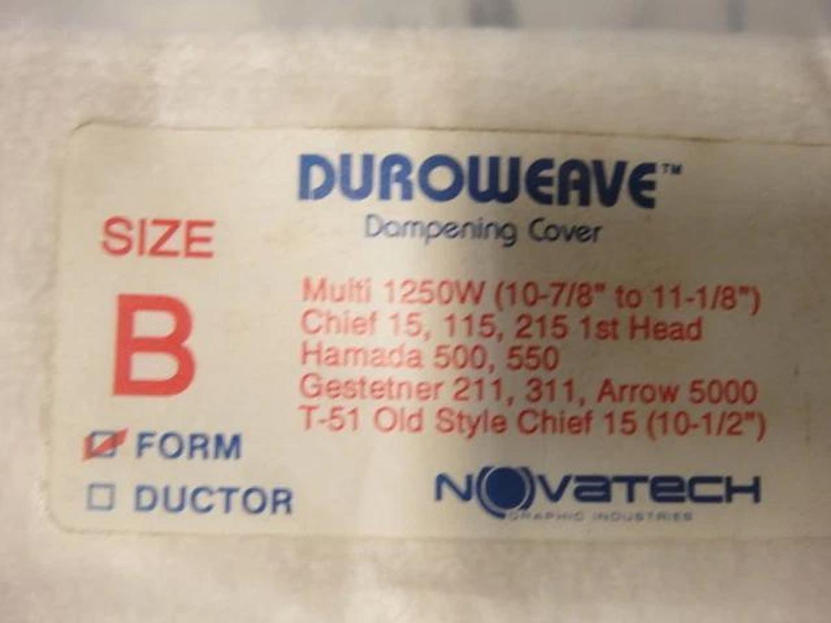 Used Hamada Form Dampening Cover For 500, 550