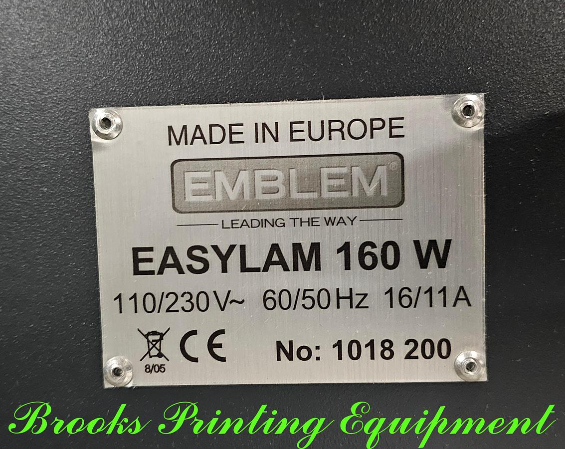 Used Emblem Expert 160W Heat Assist Laminator