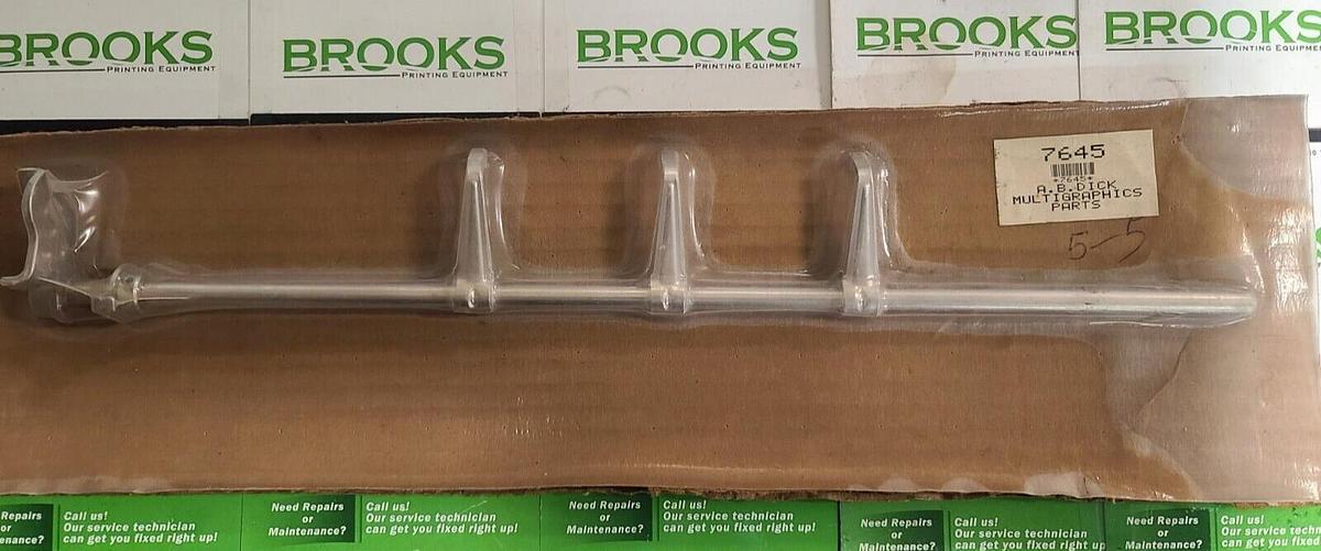 Used AB Dick 375-9800 Paper Feeler Shaft Assembly, Part #7645