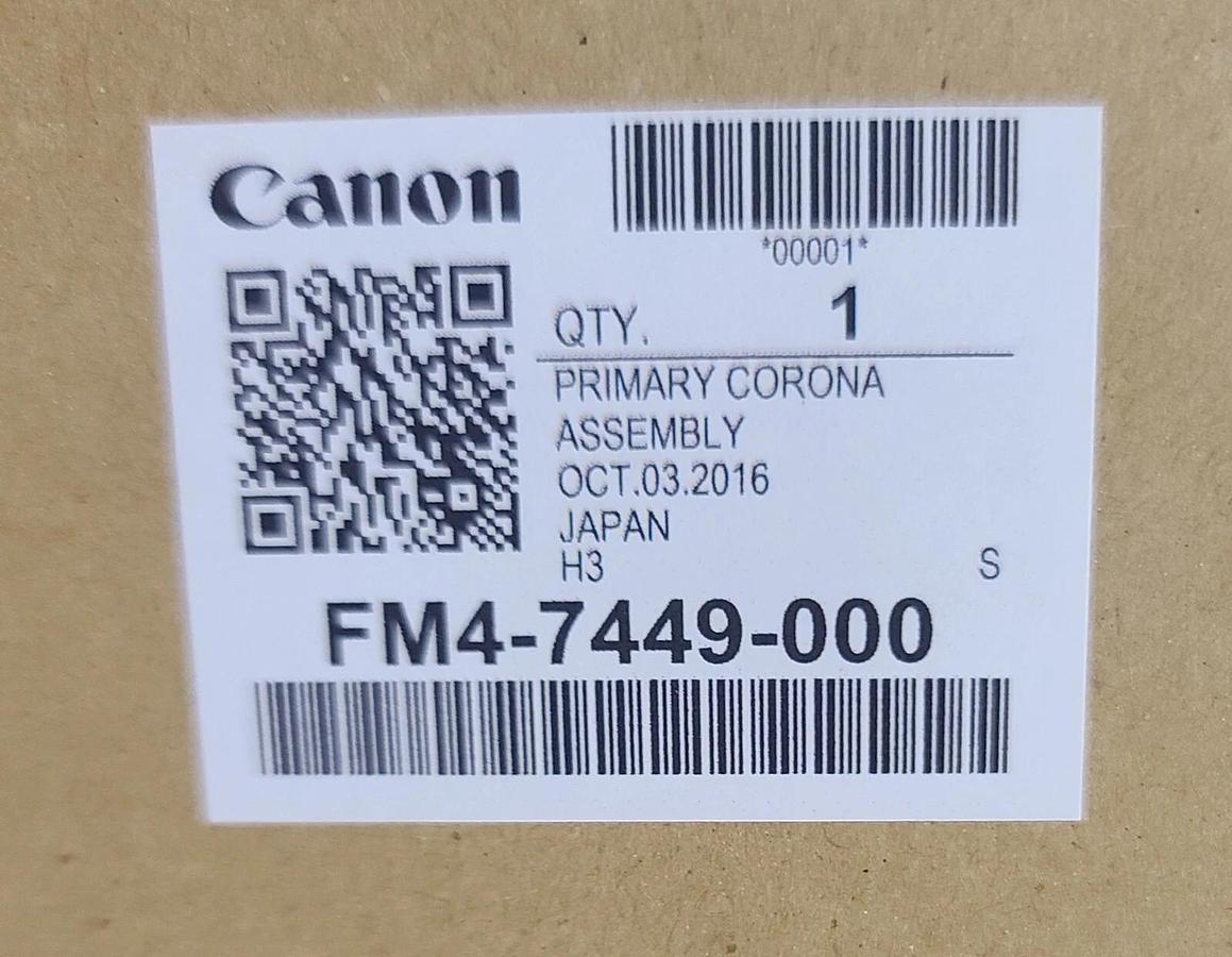 Canon Primary Corona Assembly, 2016 Part #FM4-7449-000
