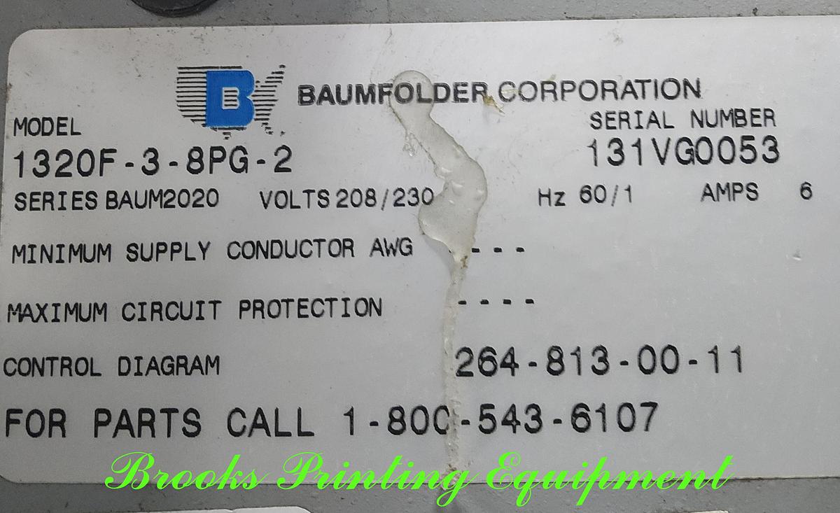 Used Baum 2020 w/Right Angle & Dynatec Gluer