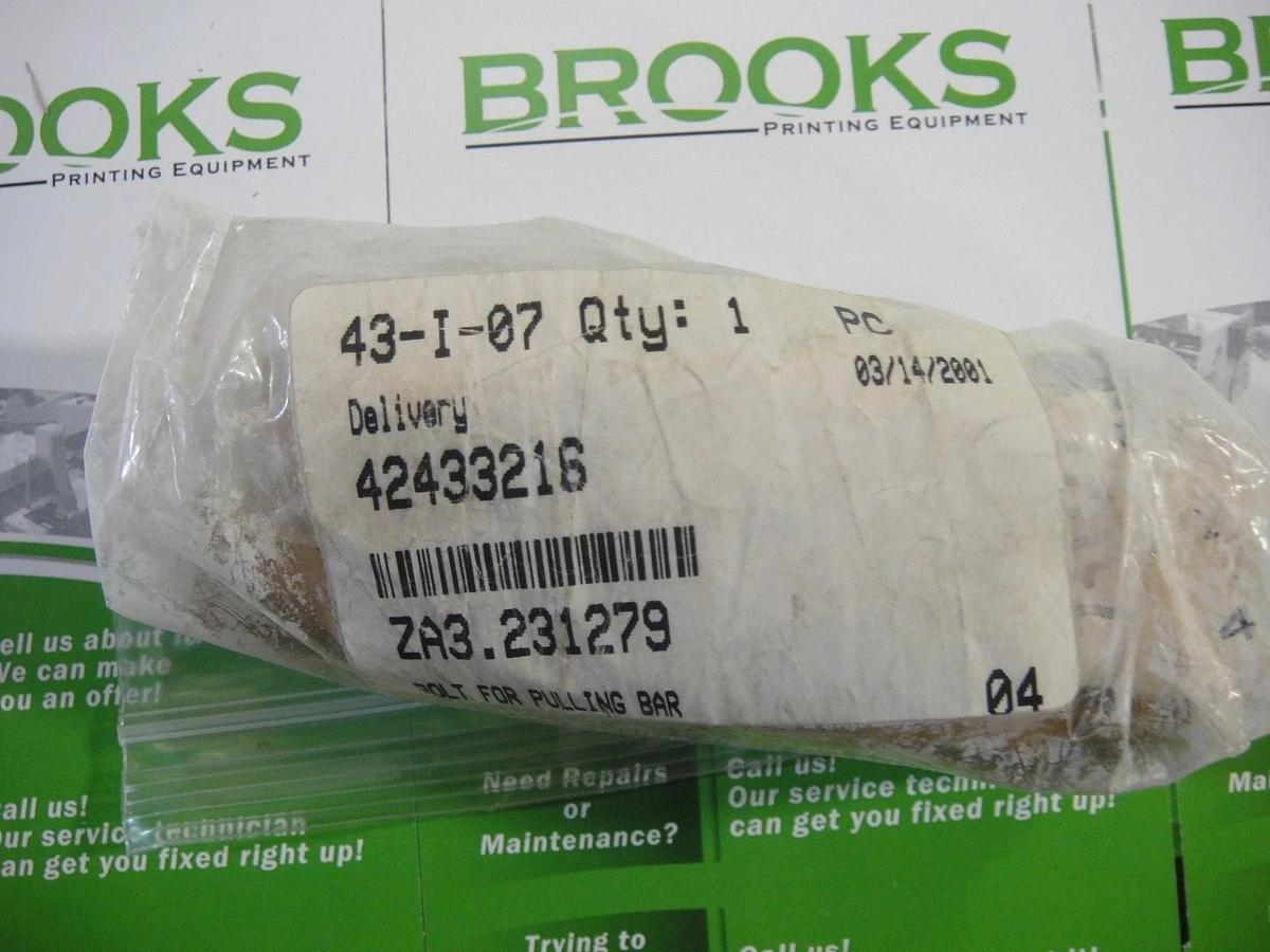 Heidelberg Bolt for Pulling Bar, Part #ZA3.231279