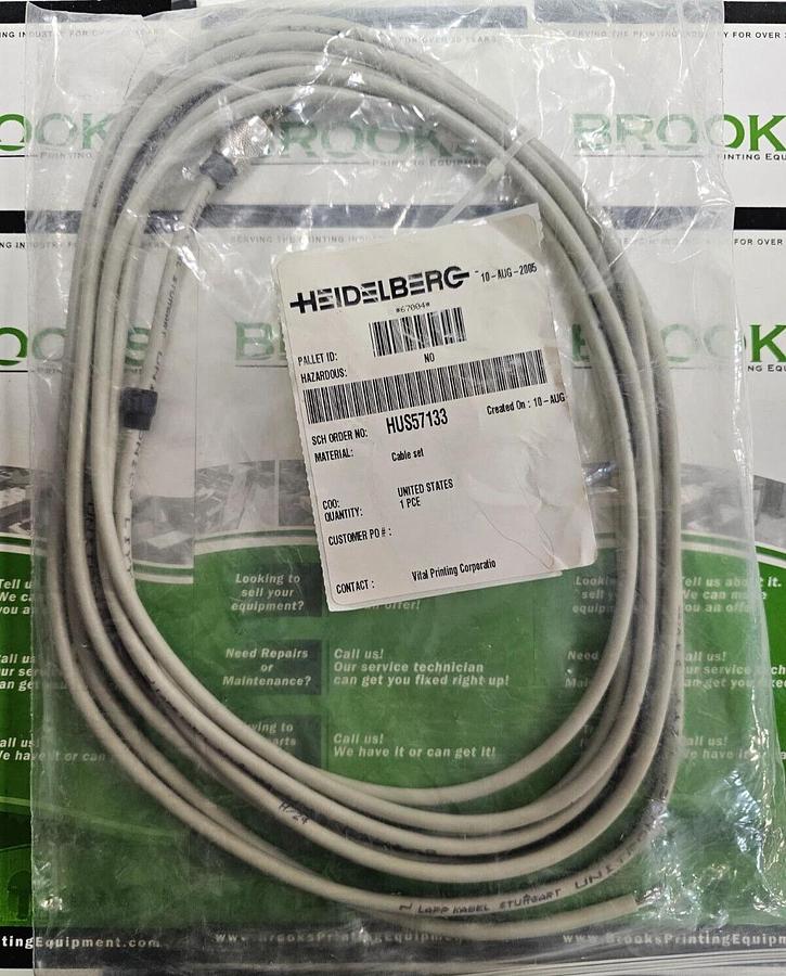 Used Heidelberg Cable Set, Part #HUS57133
